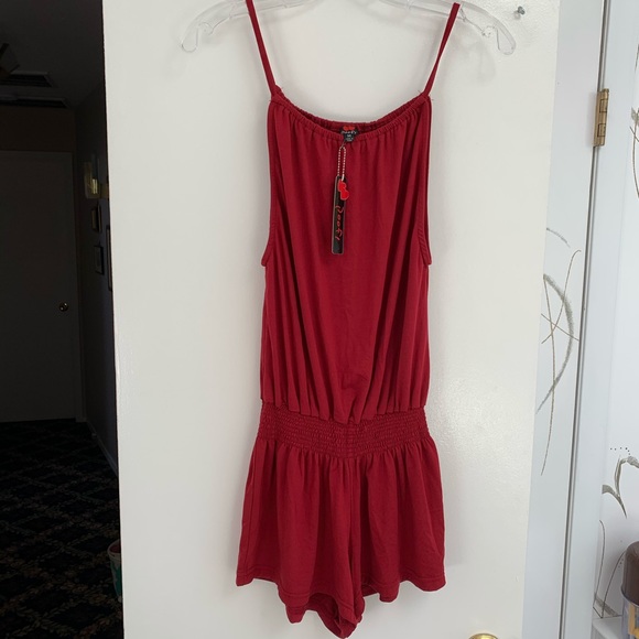 Poof! Smock Waist Romper - Picture 2 of 4